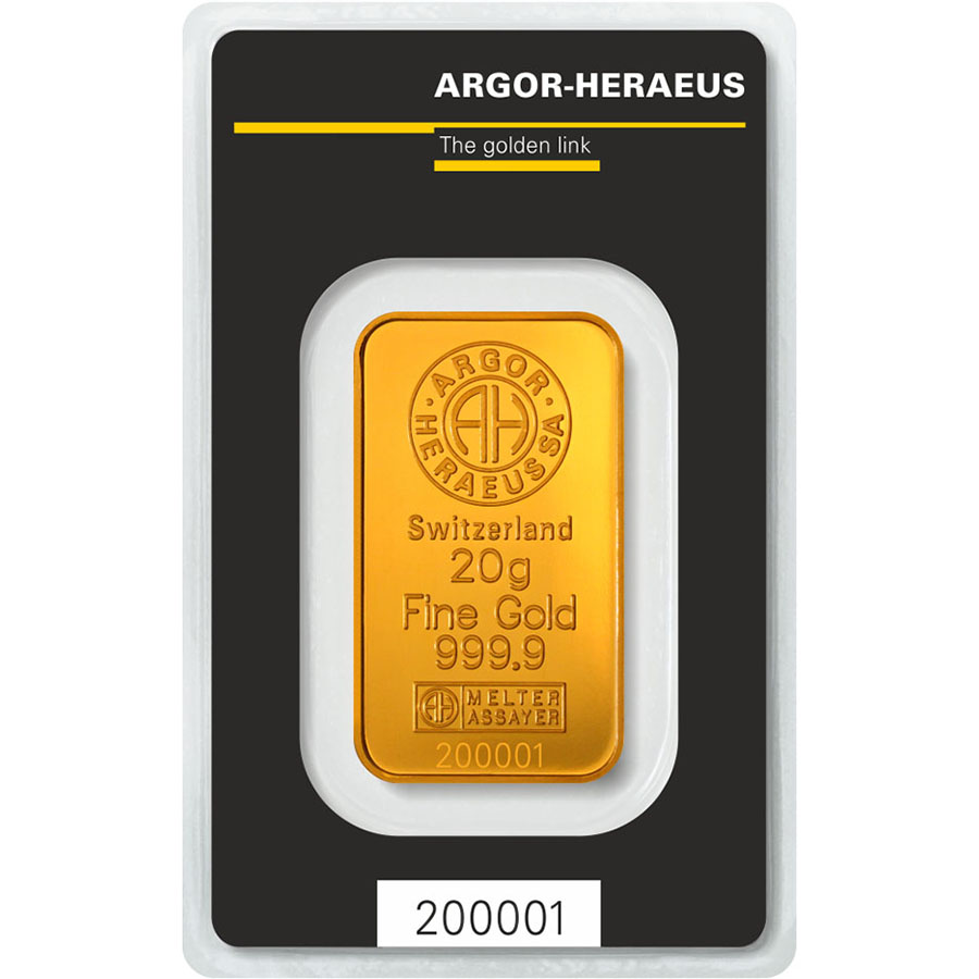 Lingote Argor-Heraeus Classic 20g